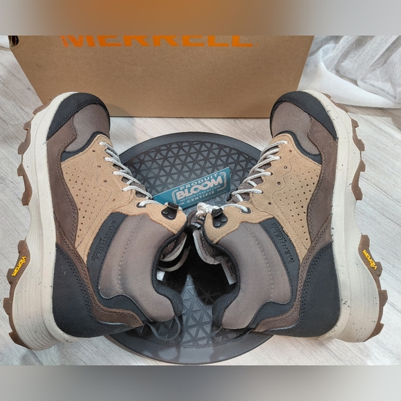 NEW Merrell Men's Speed Solo Mid Brown Black White Hiking Shoes SIZE MENS 10 - Picture 10 of 15